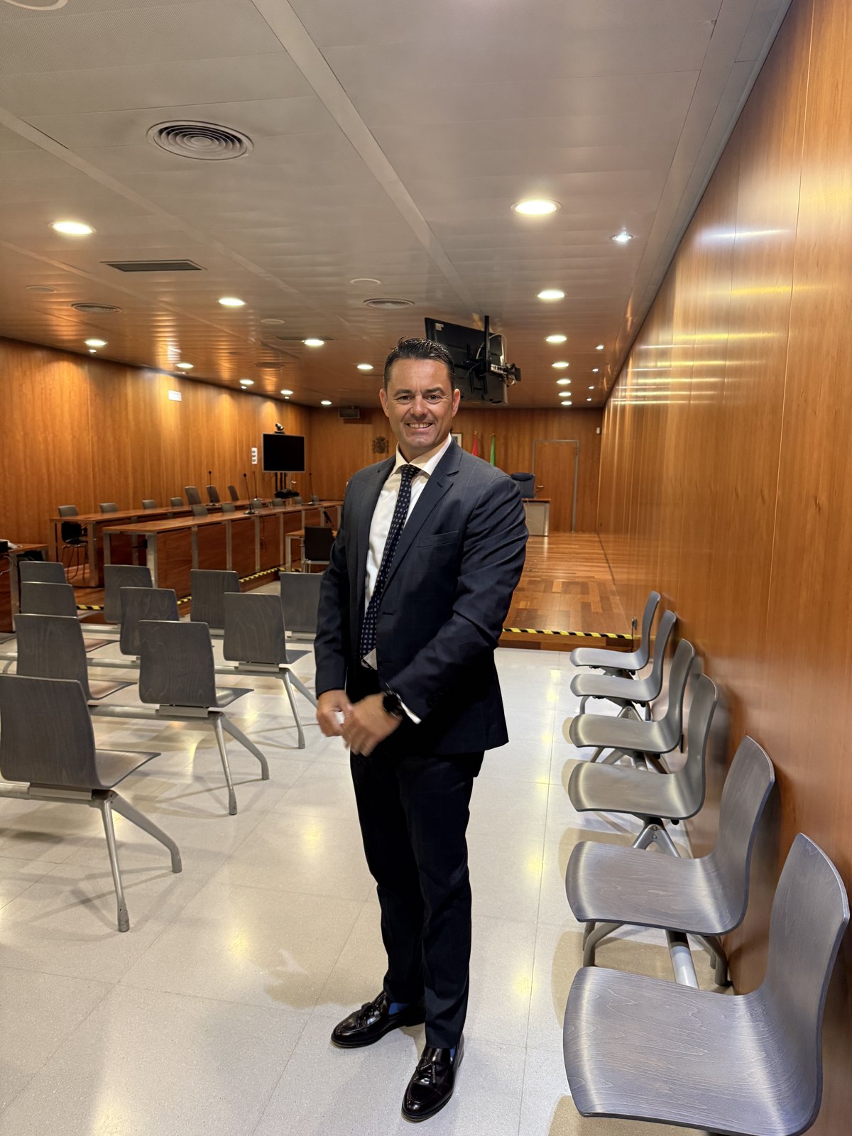 Manuel Mateo in formal court attire